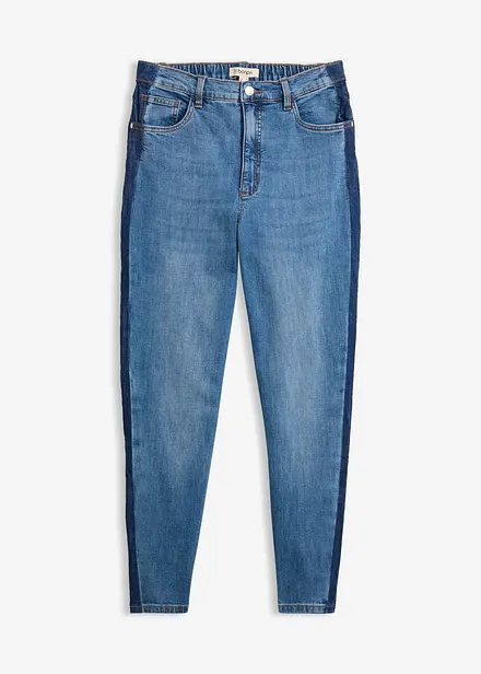 Jean mom taille haute, cropped