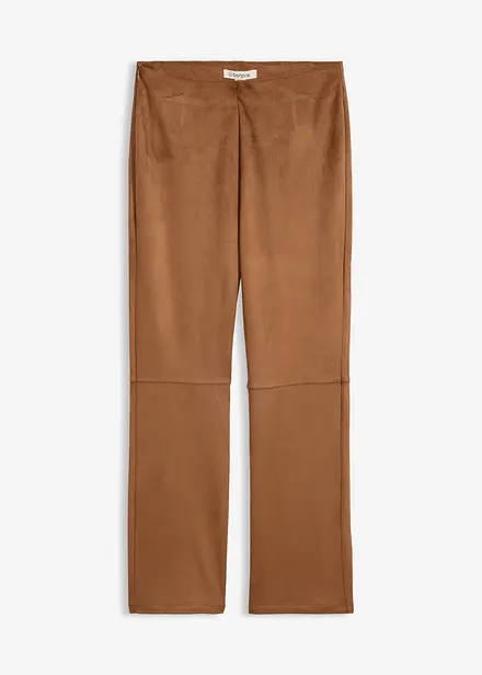 7/8-Hose in Velourslederimitat