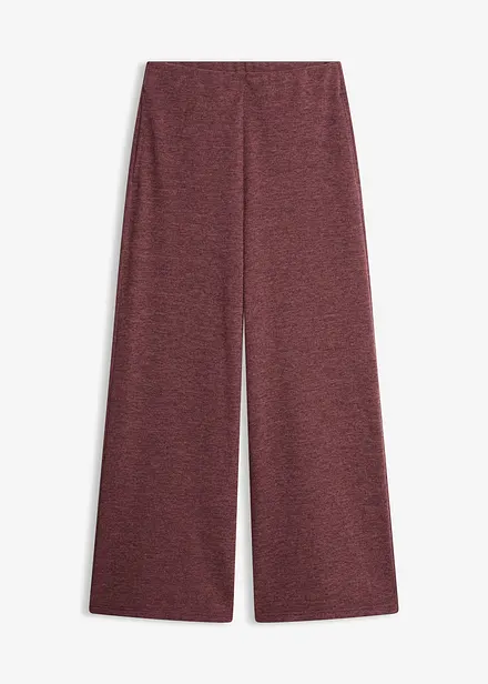 Pantalon &agrave; jambe large en piqu&eacute;