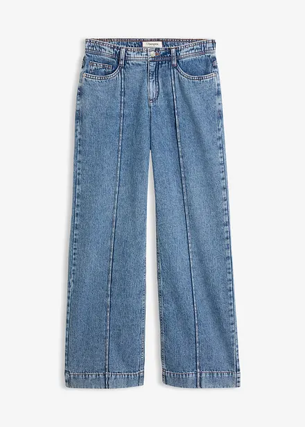 Wide-Leg-Jeans Mid Waist