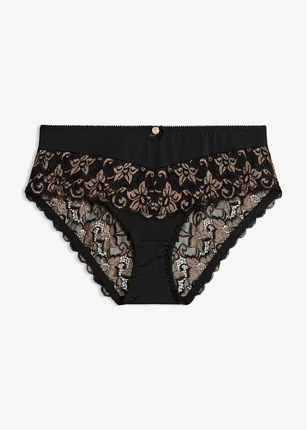 Slip maxi avec une d&eacute;licate dentelle