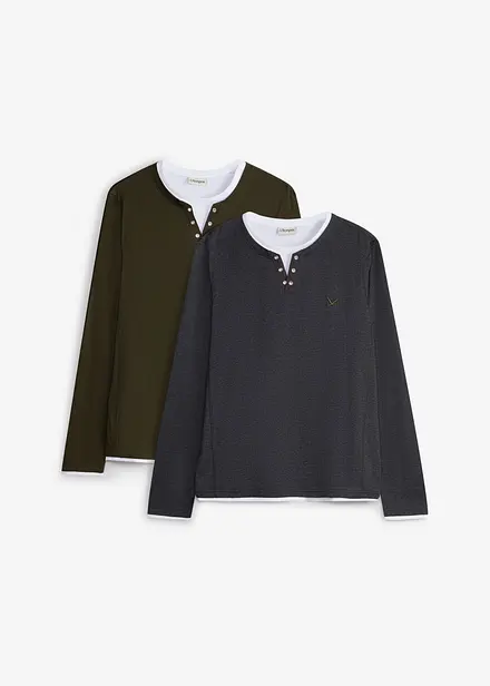 T-shirts manches longues, style 2en1
