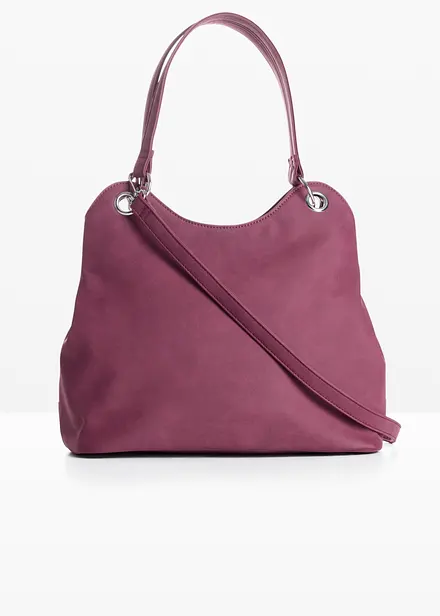Handtasche in Velourslederoptik