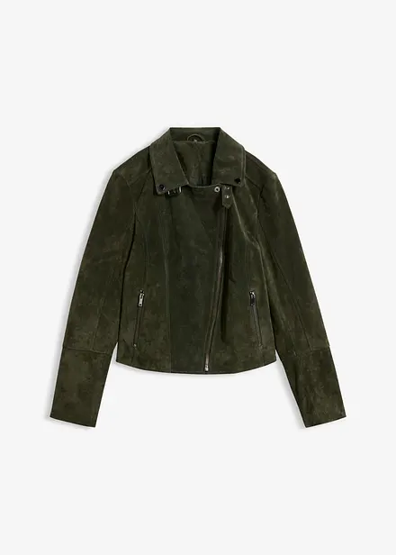 Biker-Velourslederjacke