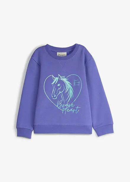 Sweat en coton m&eacute;lang&eacute;