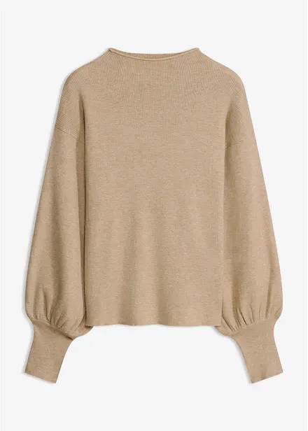 Strickpullover mit Ballon&auml;rmeln