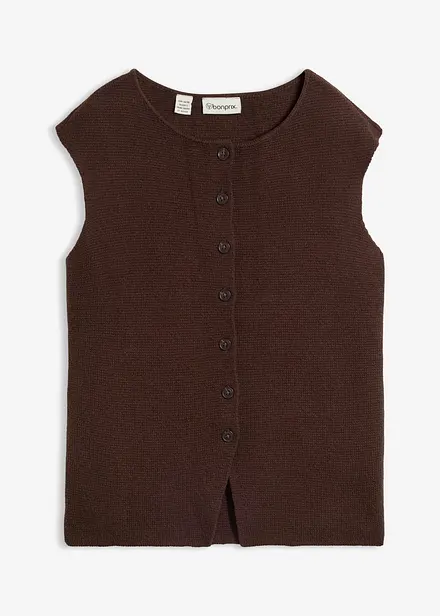Gilet sans manches en maille milano