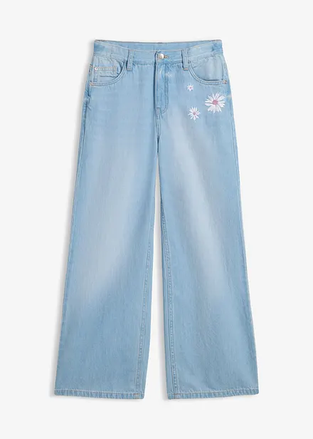 Jean large taille mi-haute