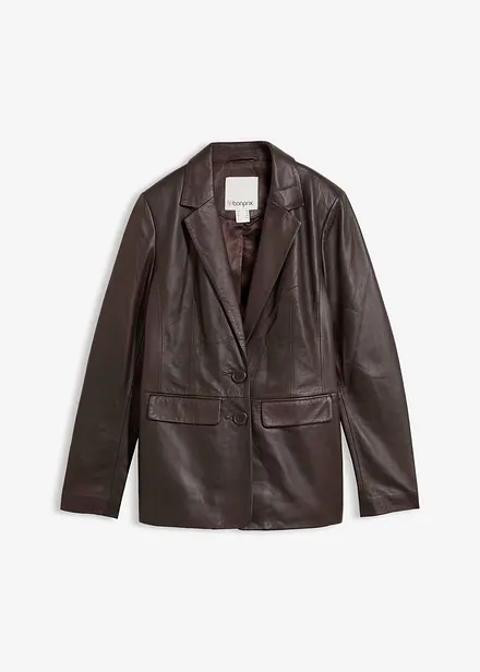 Blazer en cuir d&rsquo;agneau nappa