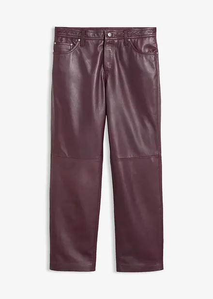 Pantalon en cuir d&rsquo;agneau nappa