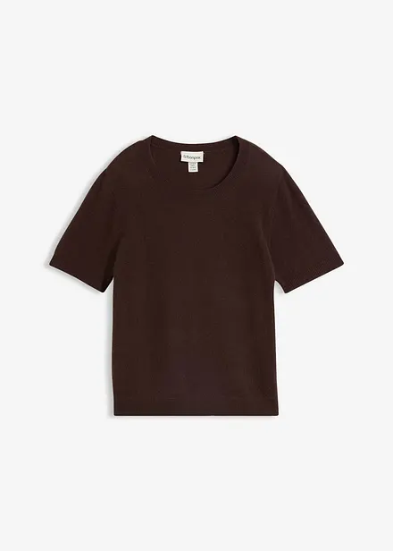 Pull manches courtes 100% cachemire