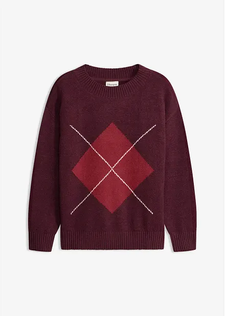 Pull en coton m&eacute;lang&eacute;