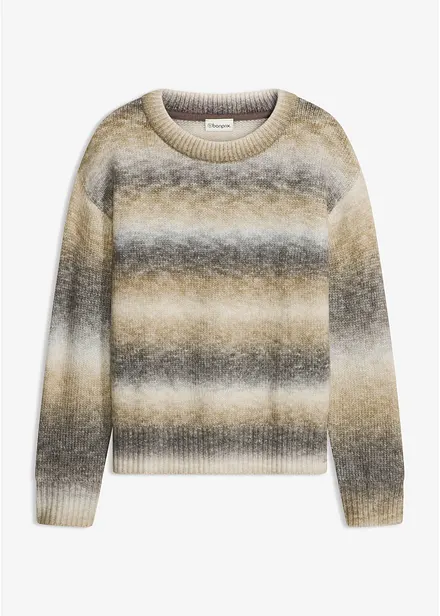 Strickpullover mit Wollanteil