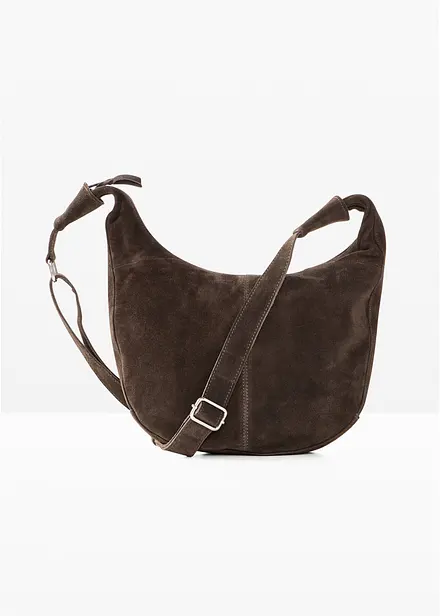 Sac &agrave; bandouli&egrave;re en cuir velours