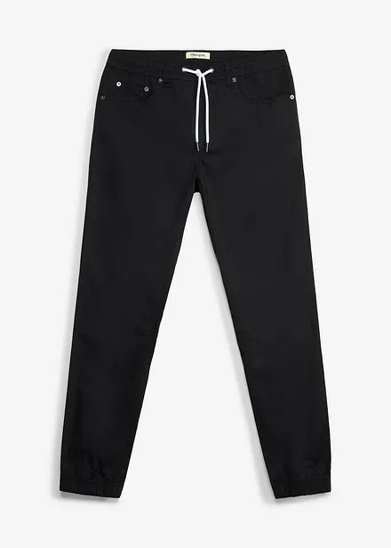 Pantalon regular extensible &agrave; taille &eacute;lastiqu&eacute;e, fusel&eacute;