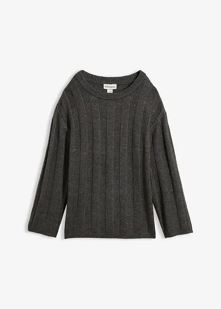 Oversize-Pullover aus Rippstrick