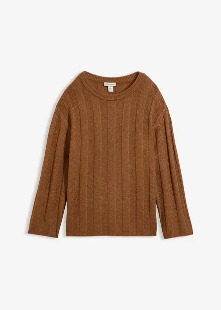 Oversize-Pullover aus Rippstrick