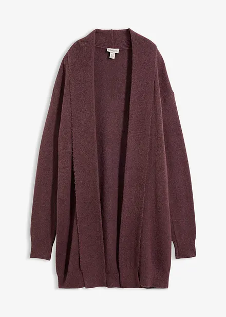 Longstrickjacke mit Schalkragen
