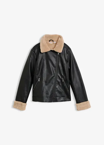 Veste enduite et doubl&eacute;e
