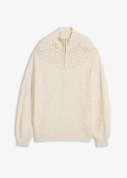 Pull camionneur &agrave; motif ajour&eacute;