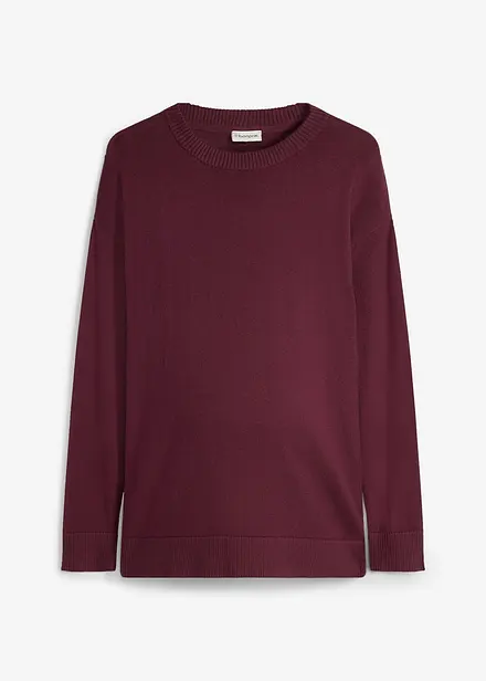 Pull de grossesse en coton doux avec fentes pour l&rsquo;allaitement