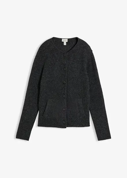 Ripp-Strickjacke