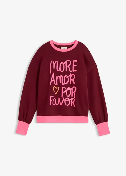 Sweat en coton m&eacute;lang&eacute;