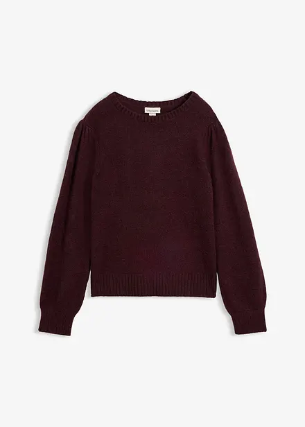 Pullover mit Puff&auml;rmel
