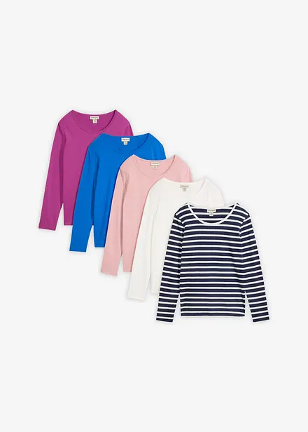 Lot de 5 T-shirts manches longues