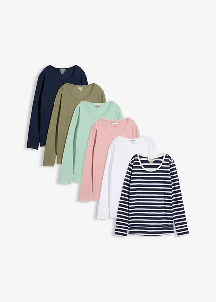 Lot de 6&nbsp;T-shirt manches longues