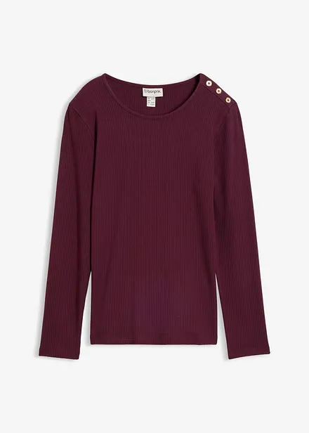 Langarmshirt aus softem Viskose-Mix