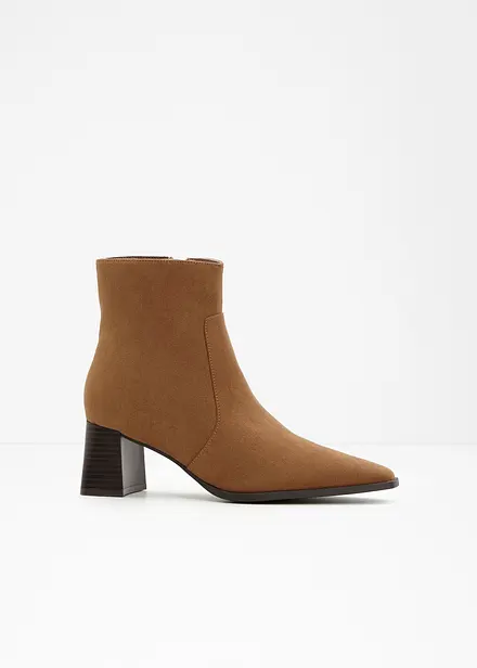 Bottines &agrave; talon carr&eacute;