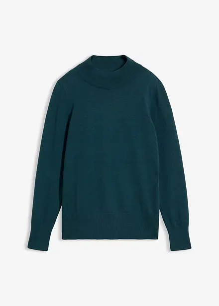 Feinstrickpullover mit recycelter Baumwolle