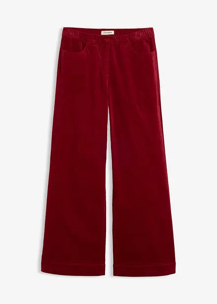 High-Waist-Cordhose aus Baumwoll-Mix
