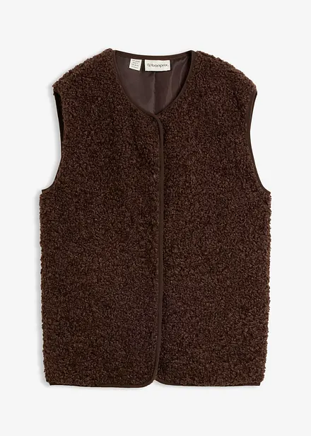 Gilet sans manches en sherpa