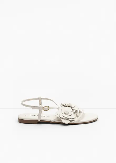 Riemchensandalen mit Bl&uuml;ten