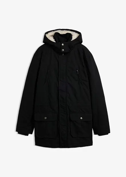 Parka d&rsquo;hiver avec capuche doubl&eacute;e peluche