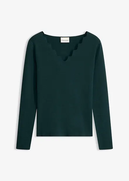 Feinstrickpullover aus weichem Viskose-Mix