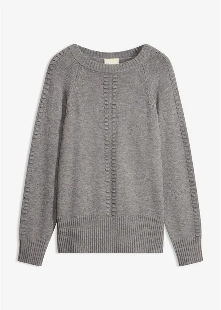 Fledermaus-Pullover mit Viskose-Anteil