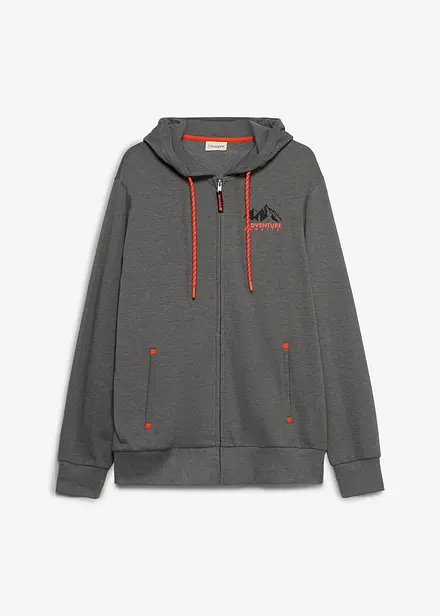 Sweat zipp&eacute; &agrave; capuche, regular