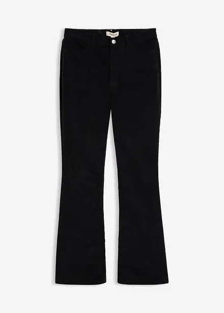Pantalon bootcut en velours c&ocirc;tel&eacute; extensible