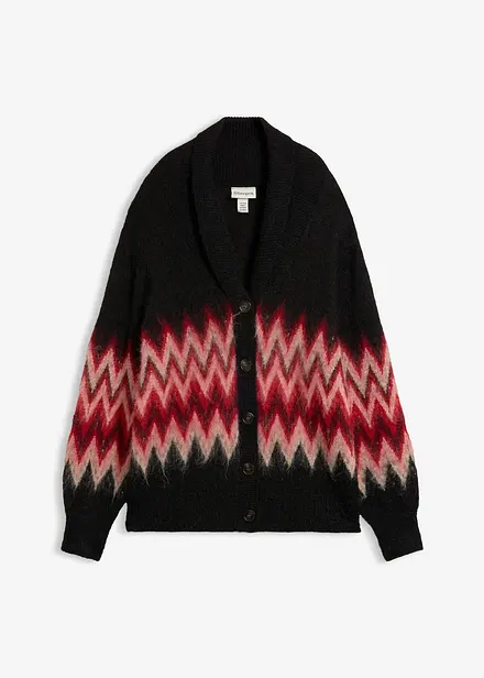 Strickjacke mit Norwegermuster