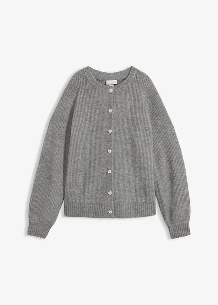 Strickjacke mit Herzkn&ouml;pfen