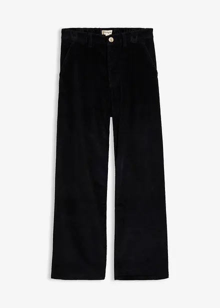 Pantalon en velours de coton c&ocirc;tel&eacute;