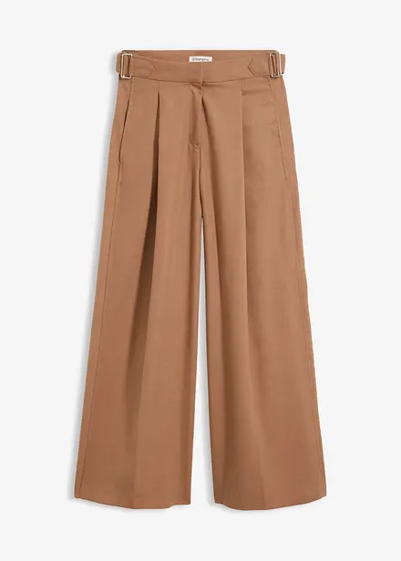 Hose mit Seitenschnallen aus Viskose-Mix