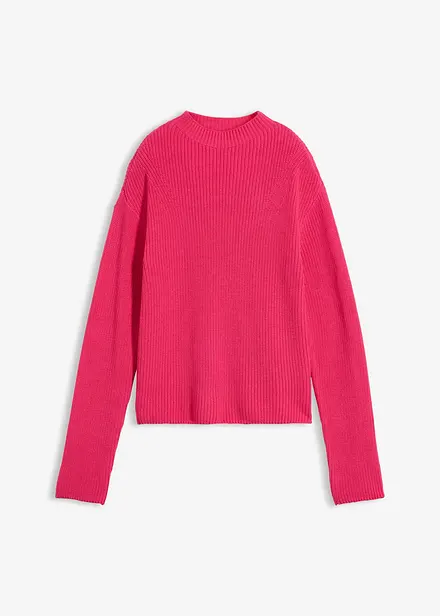 Rippstrickpullover aus reiner Bio-Baumwolle