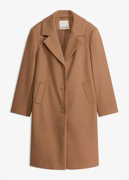 Manteau court aspect laine
