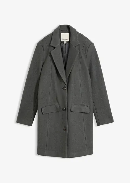 Manteau blazer en laine bouillie