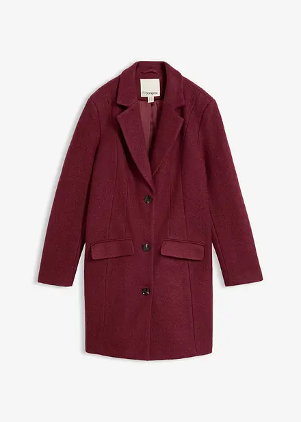Manteau blazer en laine bouillie