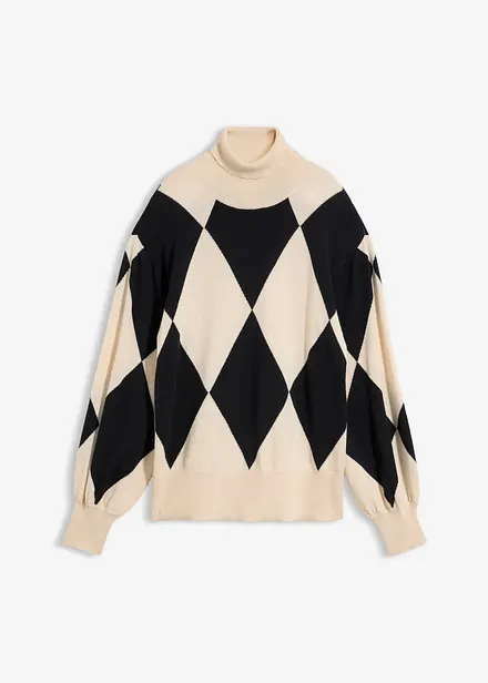 Feinstrick-Rollkragenpullover